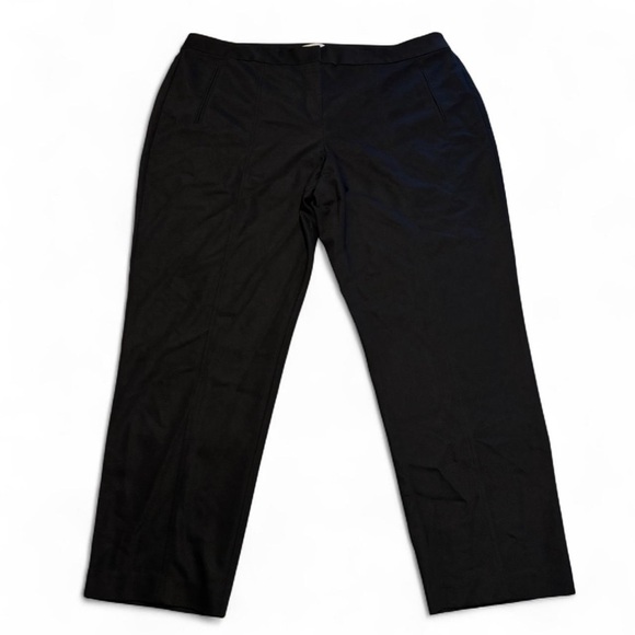 Chico's Pants - Chico’s So Slimming Pants 3 Ankle Black Stretch Cotton Blend Trousers Workwear